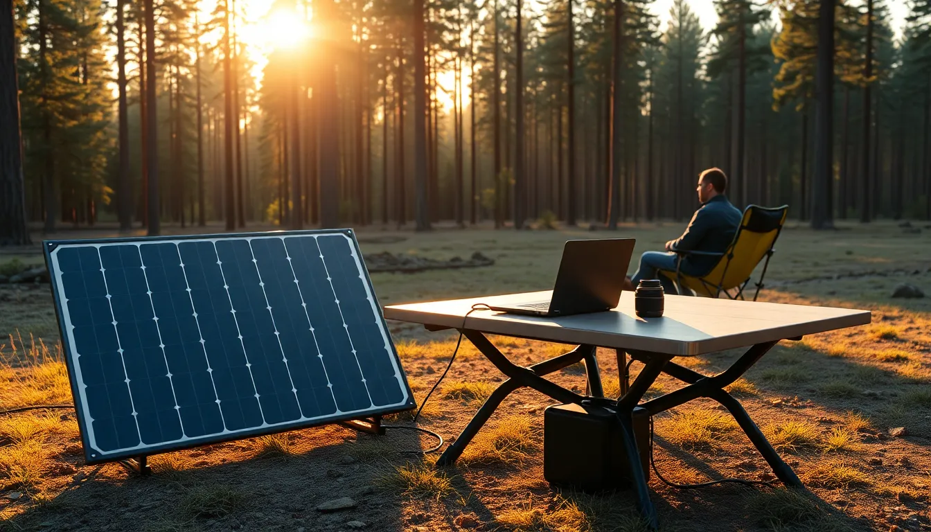 paneles solares portatiles para camping